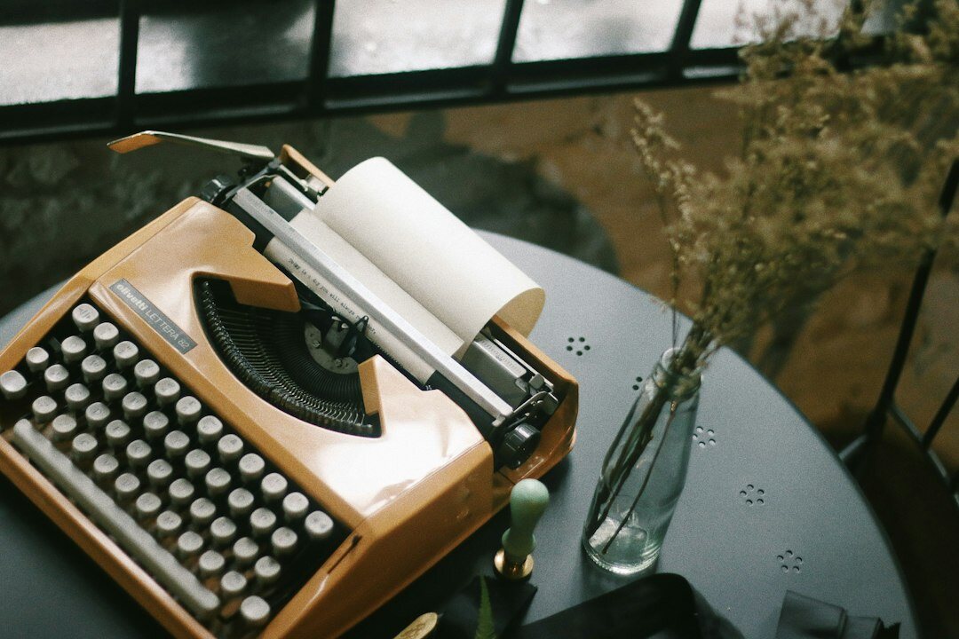 mystery writer editing manuscript
