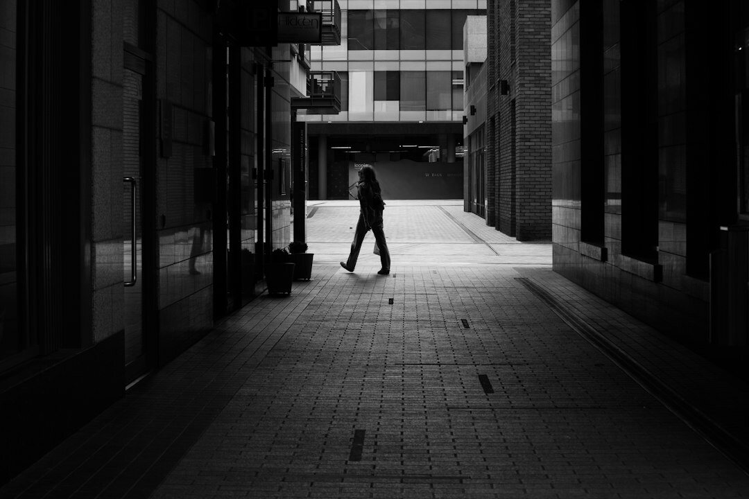 shadowy figure in alley